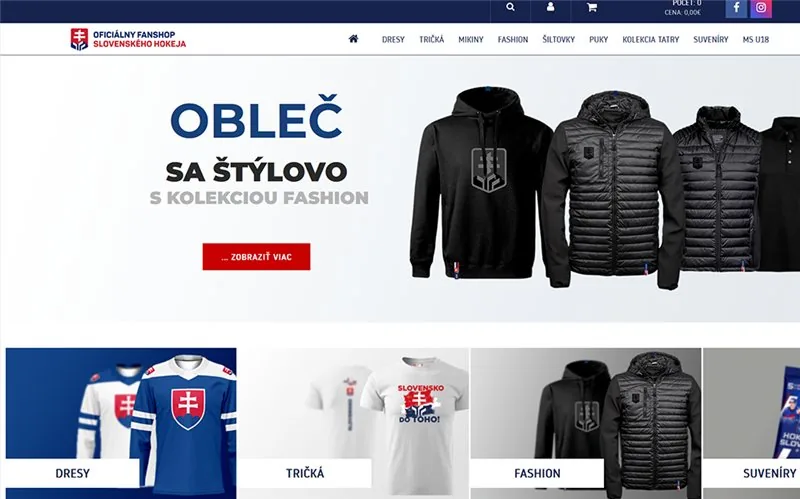 E-shop Oficiálny Fanshop Slovenského hokeja